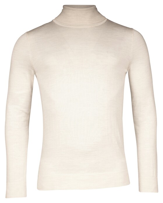 Baileys Rollneck Merino Single Knit Trui Off White