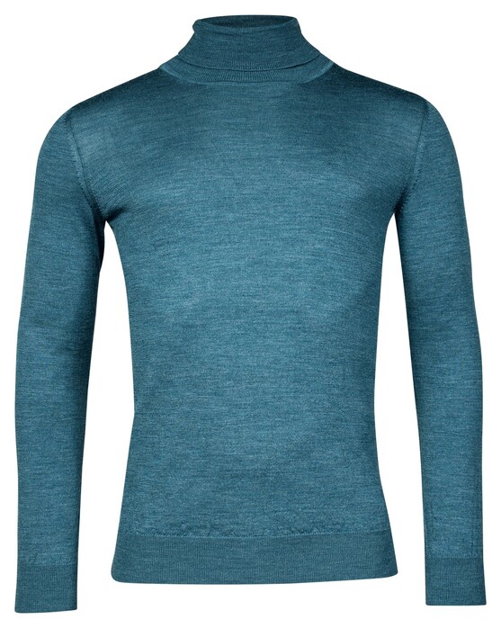 Baileys Rollneck Merino Single Knit Trui Raf Blue
