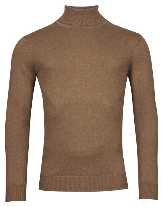 Baileys Rollneck Single Knit Pima Cotton Trui Choco Brown