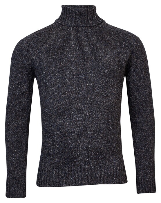 Baileys Rollneck Single Knit Pullover Navy