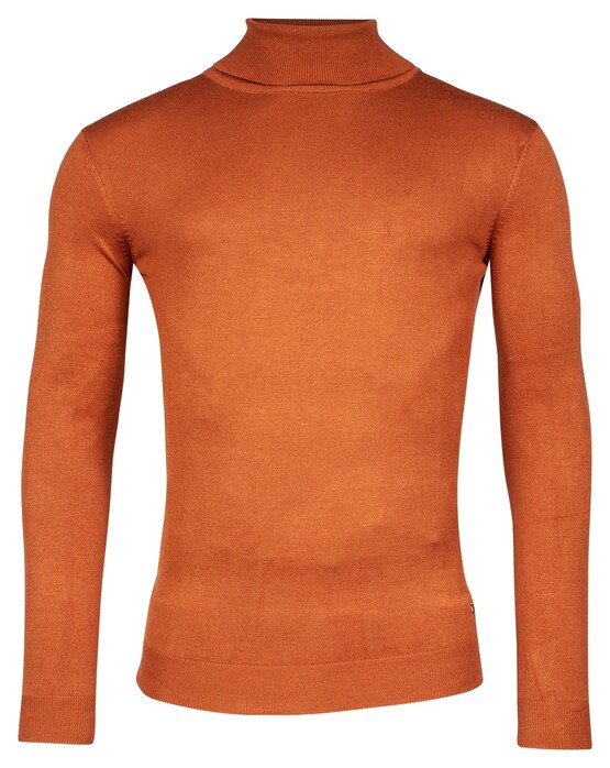 Baileys Rollneck Single Knit Trui Donker Goud