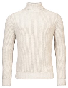Baileys Rollneck Uni Structure Knit Trui Kitt