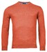 Baileys Ronde Hals Single Knit Pima Cotton Trui Dark Coral Melange