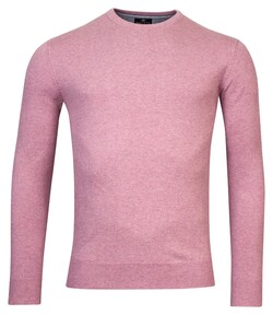 Baileys Ronde Hals Single Knit Pima Cotton Trui Lilac Melange