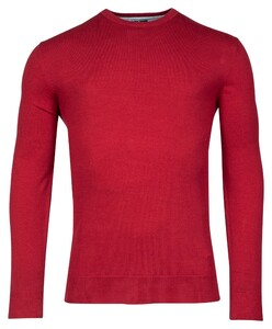 Baileys Ronde Hals Single Knit Pima Cotton Trui Rood