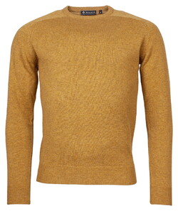 Baileys Scottish Lambswool Crew Neck Pullover Single Knit Trui Donker Goud