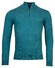 Baileys Shirt Style Zip Single Knit Pima Cotton Trui Deep Aqua Melange