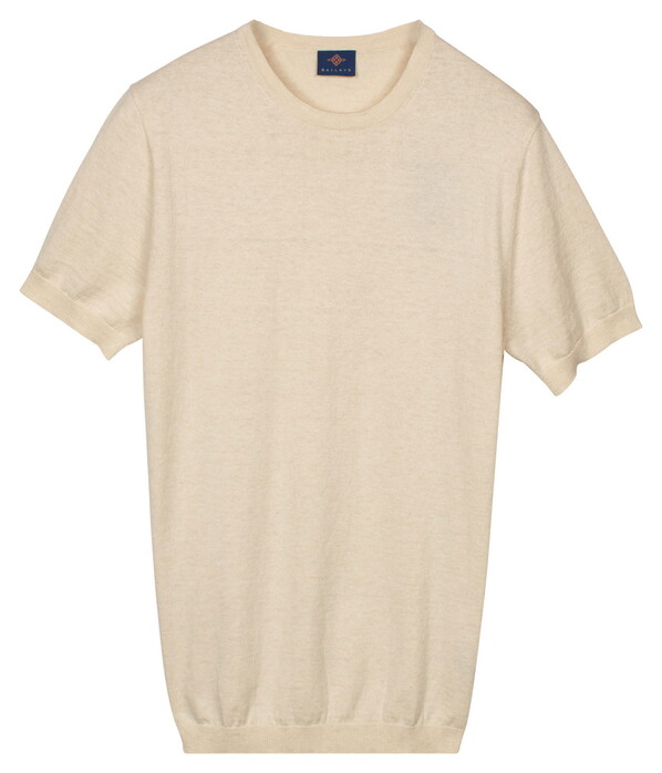 Baileys Short Sleeve Crew Neck Single Knit Trui Marshmallow