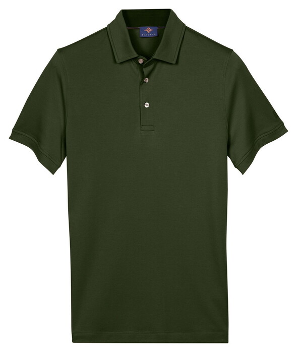 Baileys Solid Collor Cotton Blend Polo Bladgroen