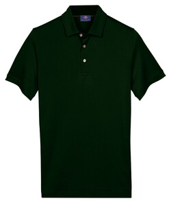 Baileys Solid Collor Cotton Blend Polo Donker Groen
