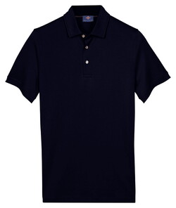 Baileys Solid Collor Cotton Blend Polo Navy