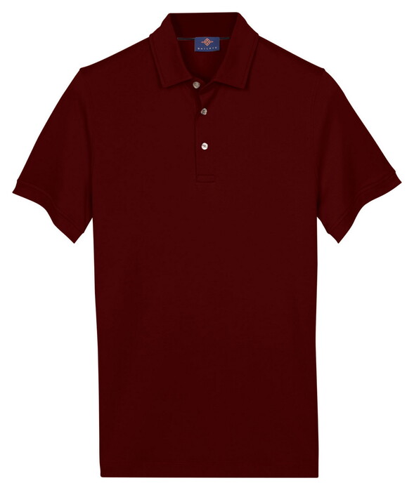 Baileys Solid Collor Cotton Blend Polo Port Red