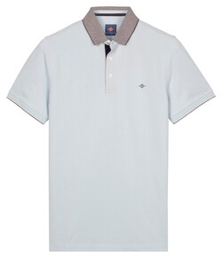 Baileys Solid Color Cotton Subtle Stretch Piqué Polo Cloud Blue