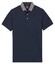 Baileys Solid Color Cotton Subtle Stretch Piqué Polo Dark Denim Blue