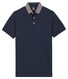 Baileys Solid Color Cotton Subtle Stretch Piqué Polo Dark Denim Blue