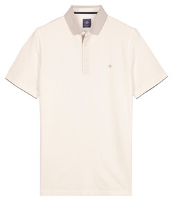 Baileys Solid Color Cotton Subtle Stretch Piqué Polo Off White