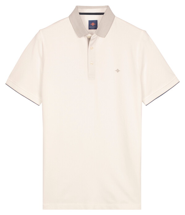 Baileys Solid Color Cotton Subtle Stretch Piqué Polo Off White
