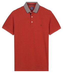 Baileys Solid Color Cotton Subtle Stretch Piqué Polo Terra