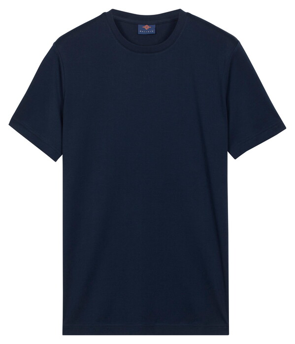 Baileys Solid Color Crew Neck Jersey T-Shirt Dark Blue