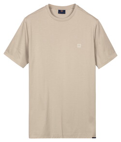 Baileys Solid Color Crew Neck Jersey T-Shirt Midden Grijs