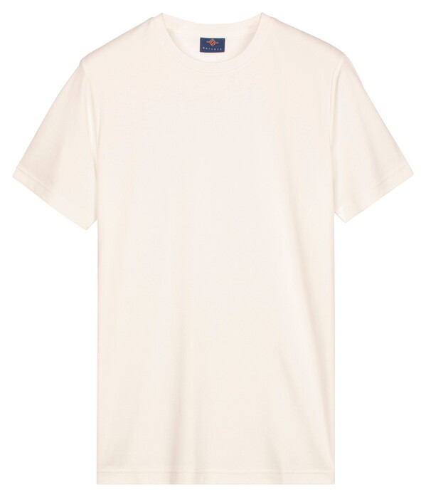 Baileys Solid Color Crew Neck Jersey T-Shirt White
