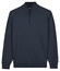 Baileys Solid Color Half Zip Pima Cotton Trui Dark Denim Blue