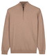 Baileys Solid Color Half Zip Pima Cotton Trui Taupe