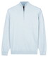 Baileys Solid Color Half Zip Single Knit Pullover Soft Blue
