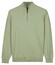 Baileys Solid Color Half Zip Single Knit Trui Misty Green
