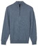 Baileys Solid Color Half Zip Single Knit Trui Riviera Blue