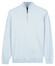 Baileys Solid Color Half Zip Single Knit Trui Soft Blue
