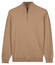Baileys Solid Color Half Zip Single Knit Trui Zand