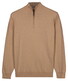 Baileys Solid Color Half Zip Single Knit Trui Zand