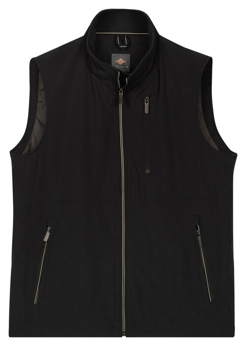Baileys Solid Color High Zip Chest Pocket Body-Warmer Navy