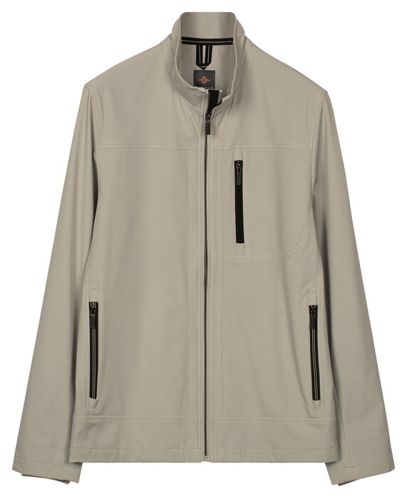 Baileys Solid Color High Zip Jack Midden Grijs