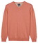 Baileys Solid Color V-Neck Cotton Single Knit Pullover Apricot