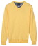 Baileys Solid Color V-Neck Cotton Single Knit Trui Maisgeel