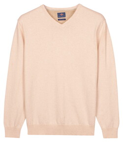 Baileys Solid Color V-Neck Cotton Single Knit Trui Shell