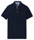 Baileys Solid Oxford Piqué Cotton Stretch Polo Dark Blue