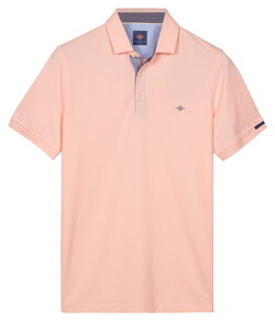 Baileys Solid Oxford Piqué Cotton Stretch Polo Soft Peach