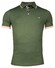 Baileys Solid Piqué Tipping Contrast Color Polo Olijf Groen