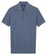 Baileys Structure Drop Needle Tight Knit Short Sleeve Polo Riviera Blue