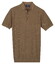Baileys Structure Drop Needle Tight Knit Short Sleeve Polo Taupe