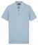 Baileys Structure Drop Needle Tight Knit Short Sleeve Poloshirt Soft Blue