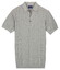 Baileys Structure Drop Needle Tight Knit Short Sleeve Poloshirt Soft Grey