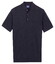 Baileys Subtle Faux-Uni Short Sleeve Single Knit Polo Navy