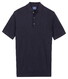 Baileys Subtle Faux-Uni Short Sleeve Single Knit Polo Navy