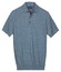 Baileys Subtle Faux-Uni Short Sleeve Single Knit Polo Riviera Blue