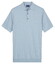 Baileys Subtle Faux-Uni Short Sleeve Single Knit Polo Soft Blue