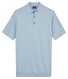 Baileys Subtle Faux-Uni Short Sleeve Single Knit Polo Soft Blue
